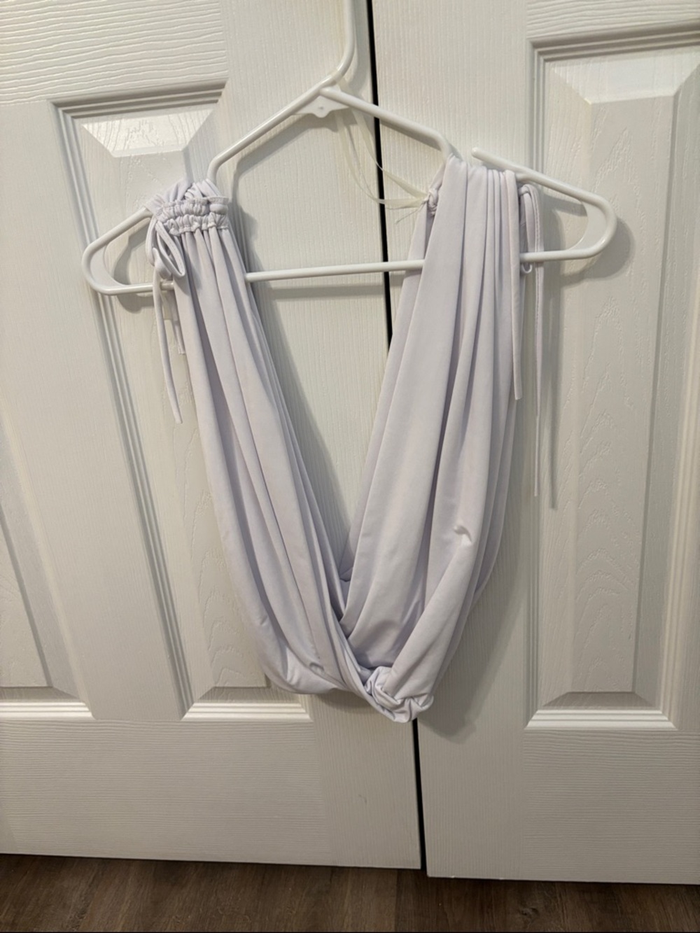 Women’s white Draped Tank Top